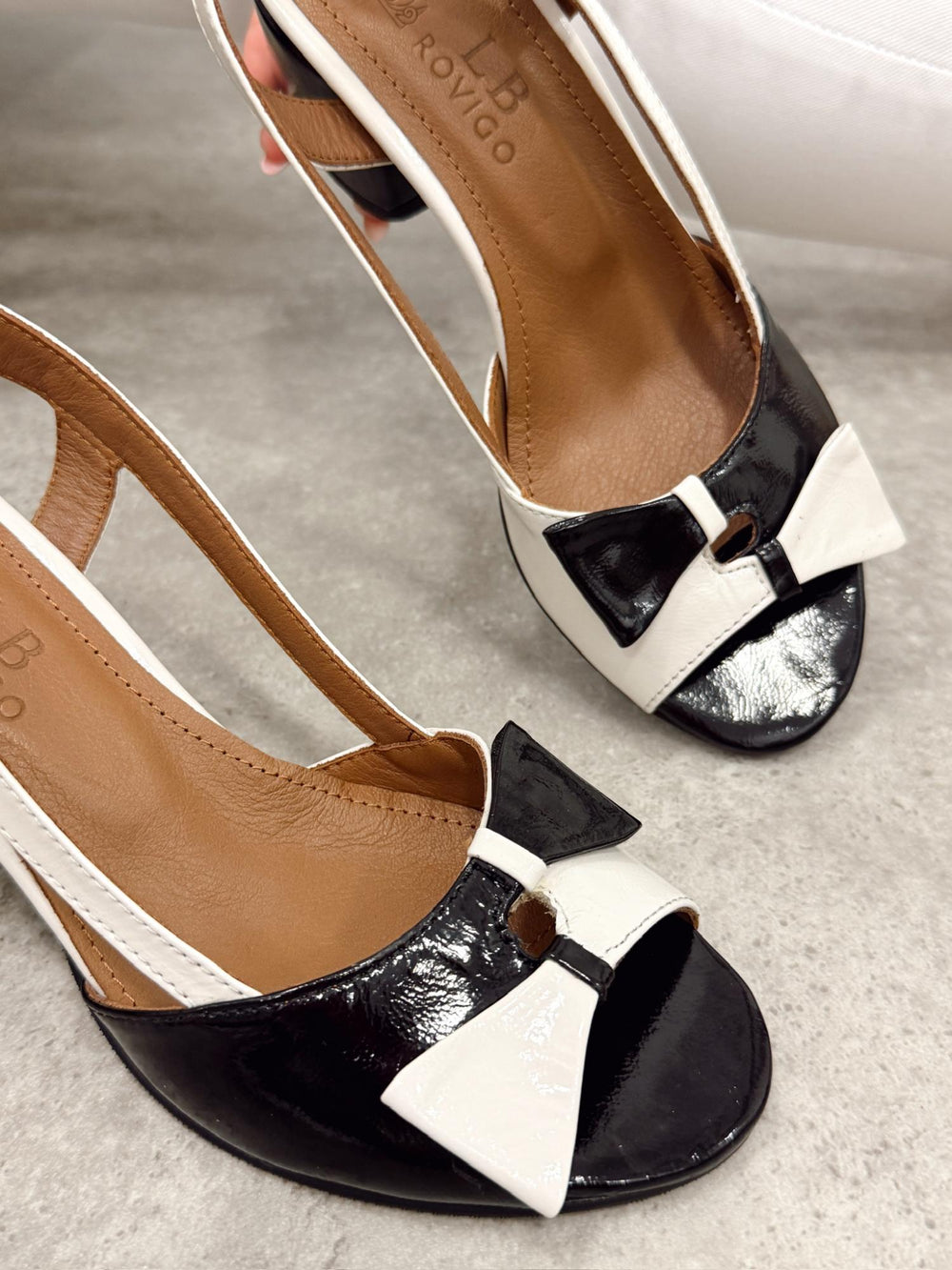 Leder-Sandalen G384 - SCHWARZ