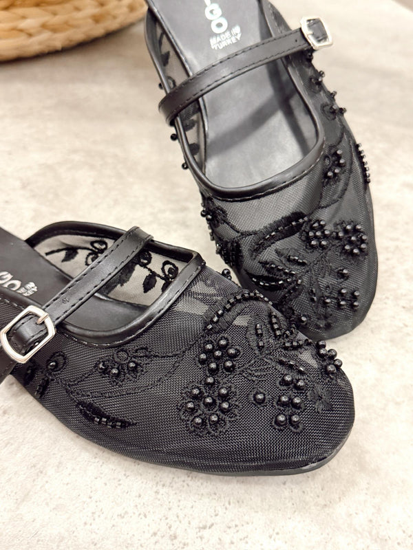 Women Slippers and Mules G481 - BLACK
