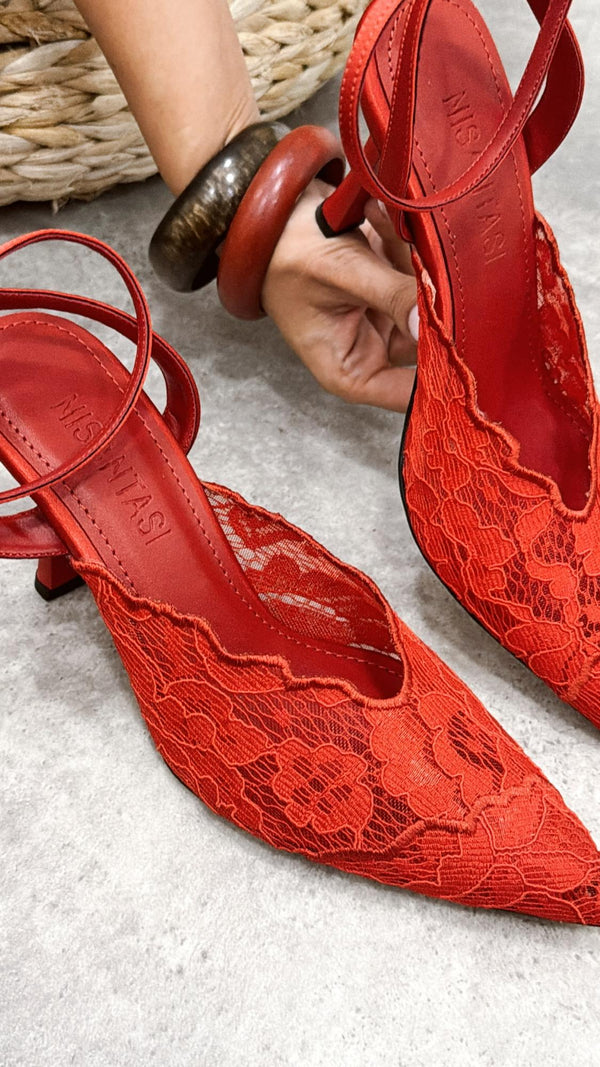 Women sandals G363 - RED