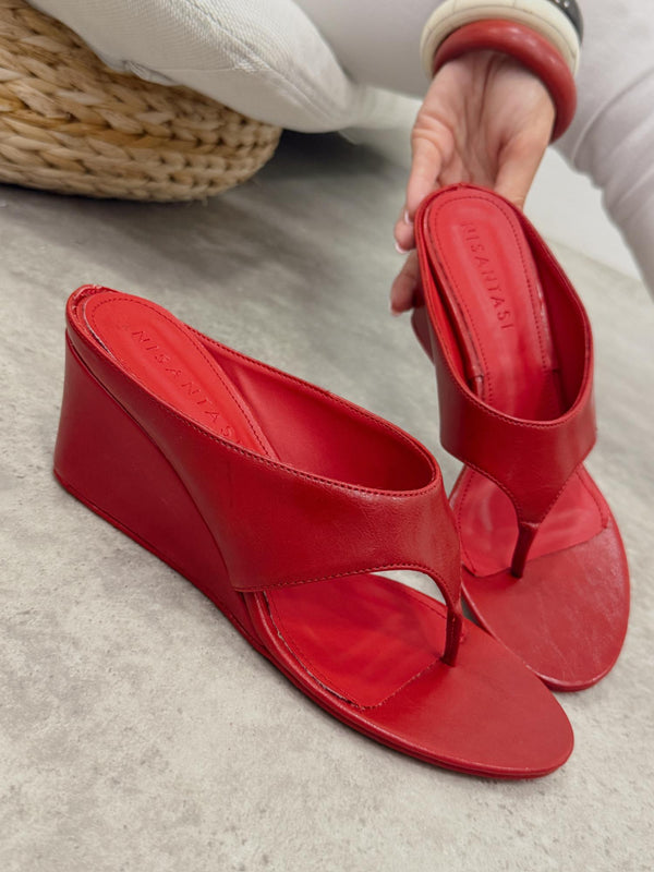 Women Slippers and Mules G441 - RED
