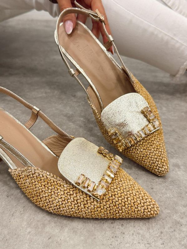Leather sandals G380 - GOLD