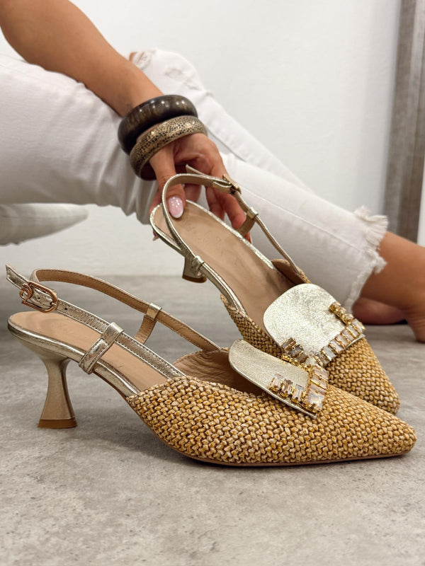 Leather sandals G380 - GOLD