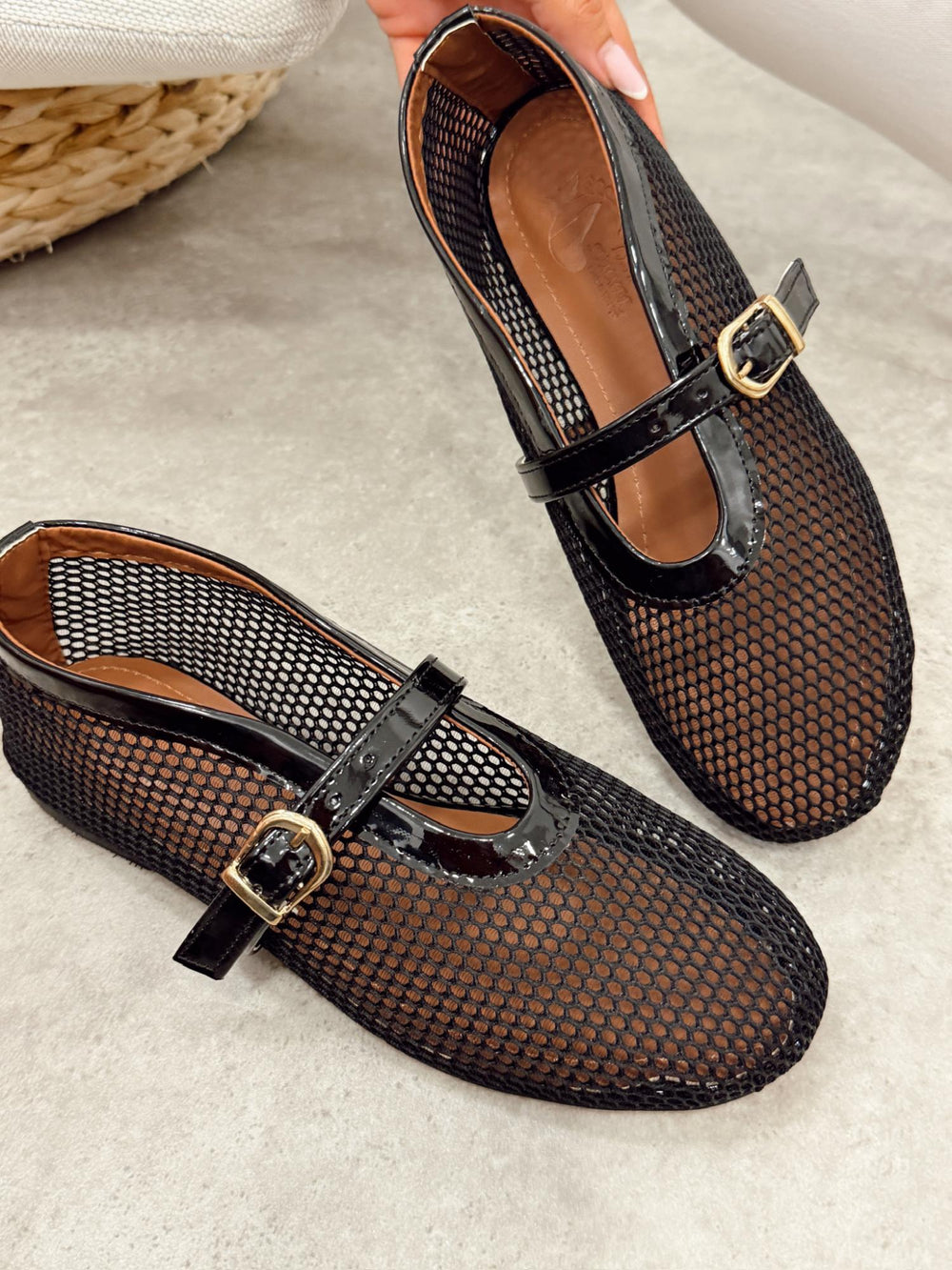 Damen-Ballerinas G505 – SCHWARZ