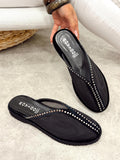 Women Slippers and Mules G482 - BLACK