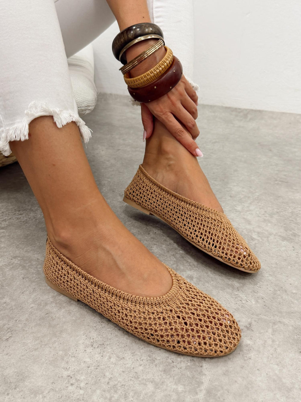 Ballerina-Schuhe G448 - BEIGE