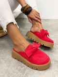 Damen Pantoletten und Mules G497 - ROT