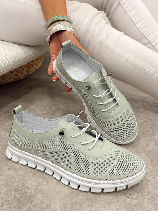 Leather sneakers G400 - GREEN