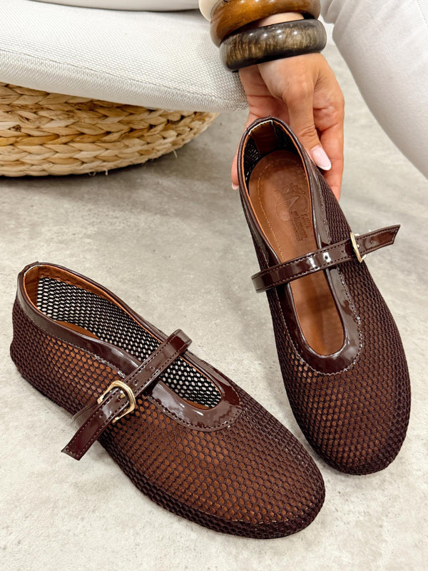 Women flats G505 - BROWN