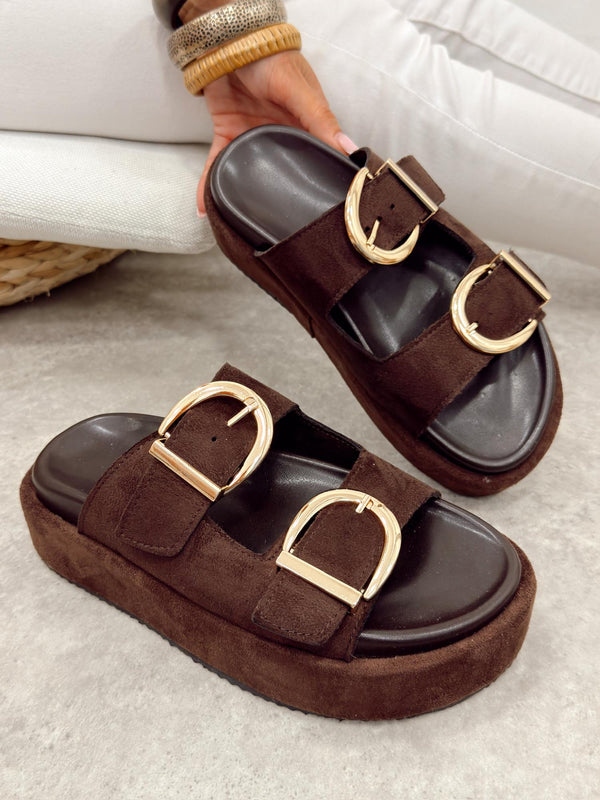 Women Slippers and Mules G498 - BROWN