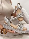Women sandals G215 - SILVER