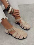 Leather sandals G430 - BEIGE