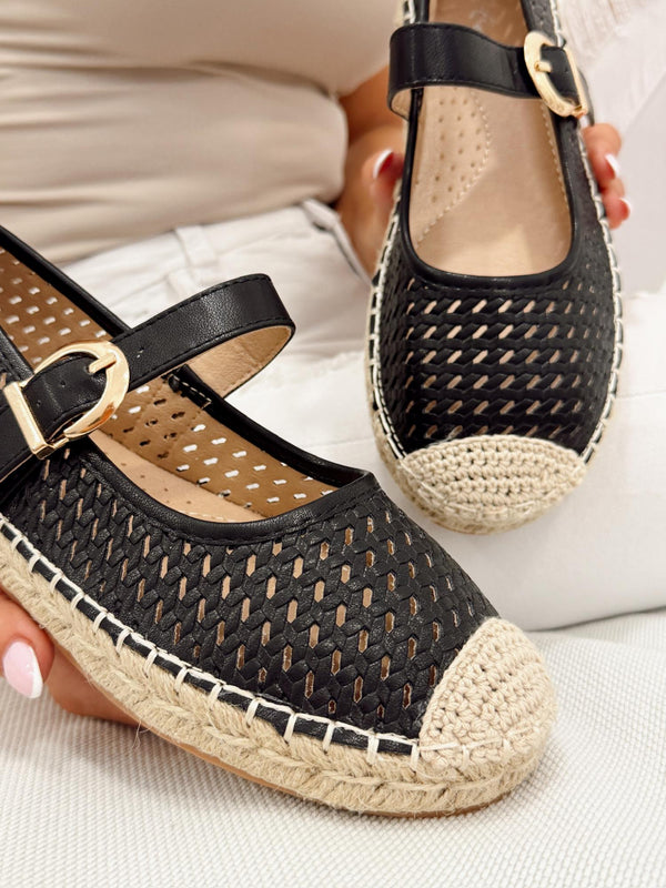 Women flats G321 - BLACK