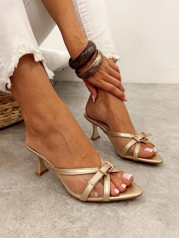 Women Slippers and Mules G477 - GOLD