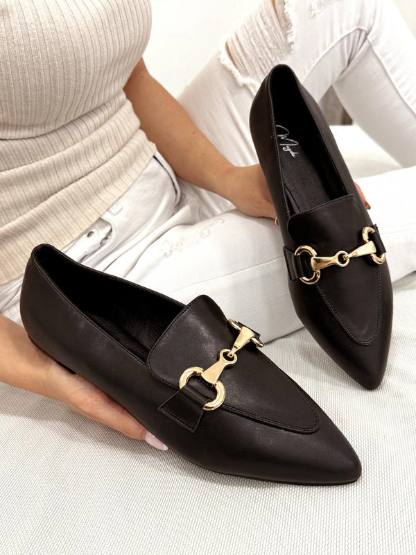 Women flats G251 - BLACK