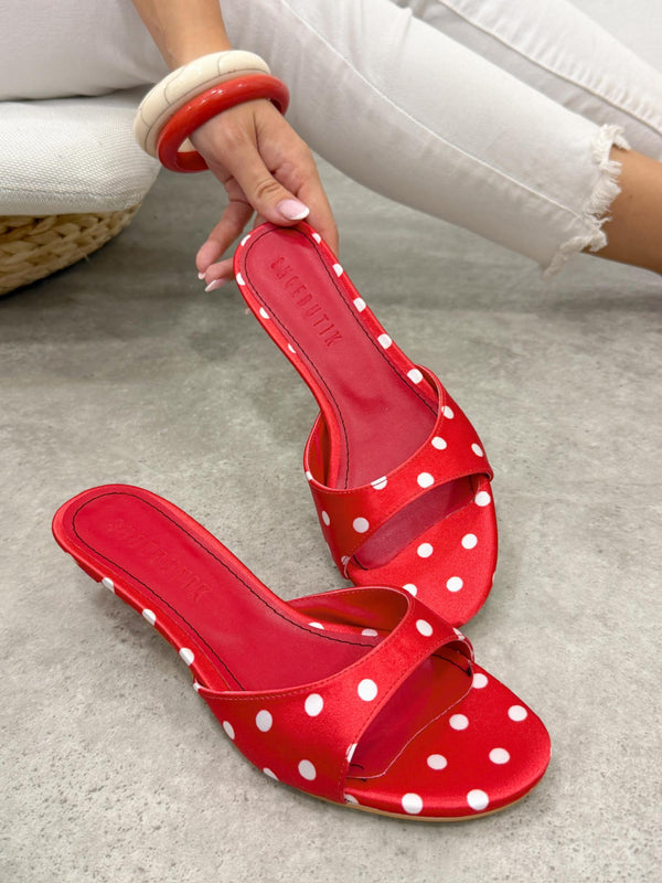 Women Slippers and Mules G491 - RED