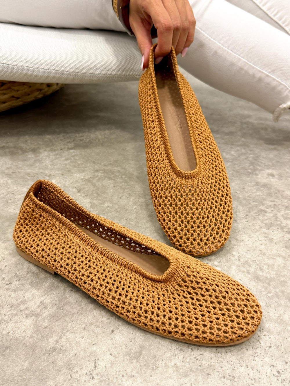 Ballerina flats G448 - CAMEL