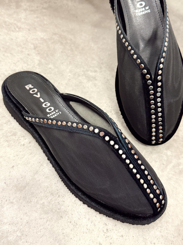 Women Slippers and Mules G482 - BLACK