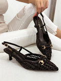 Damensandalen G027 - SCHWARZ
