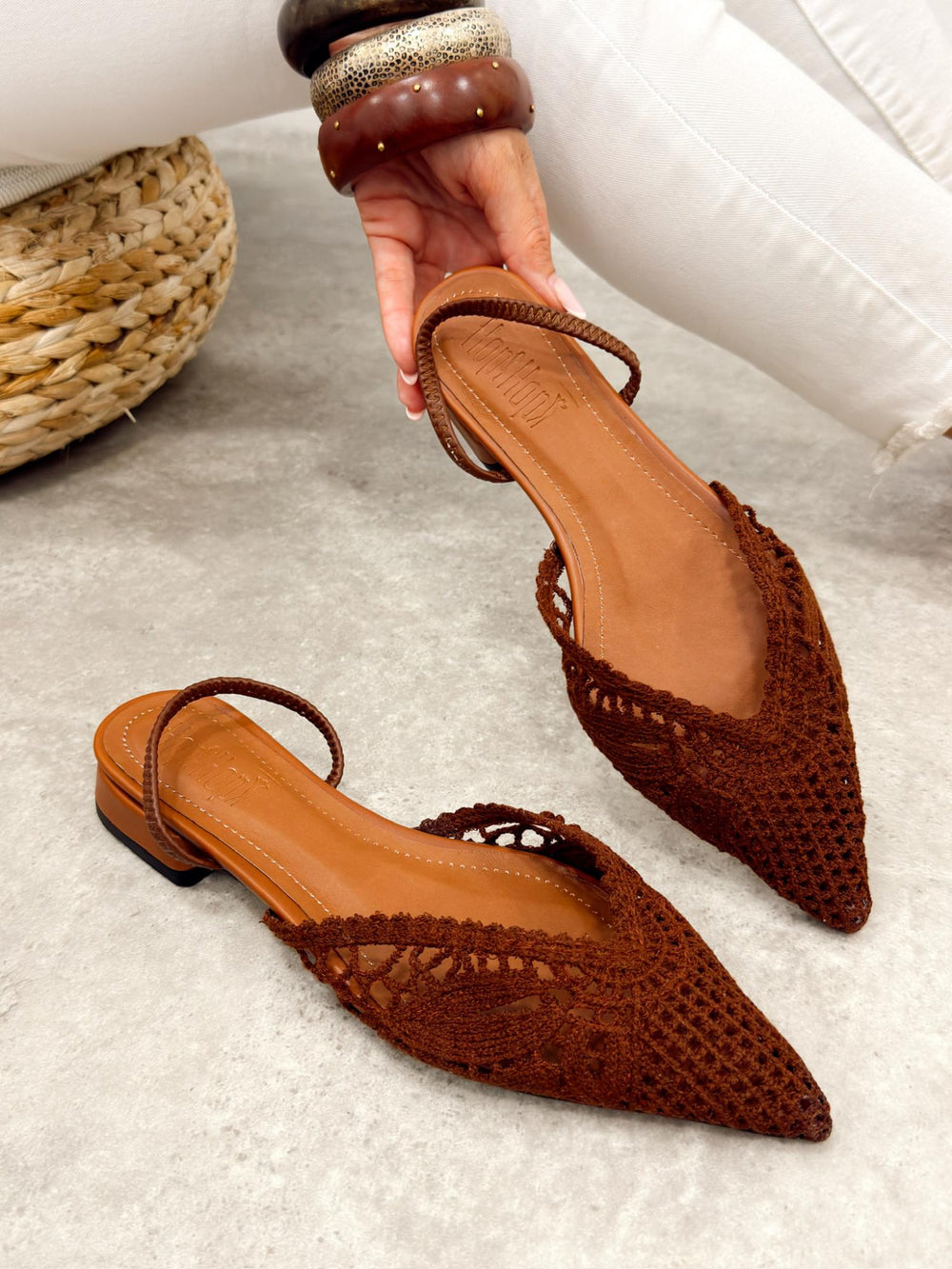 Women sandals G523 - BROWN