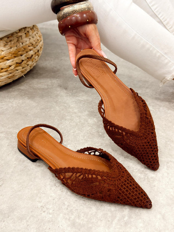 Women sandals G523 - BROWN