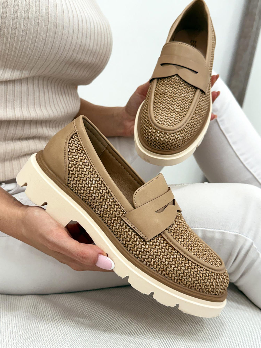 Damen Ballerinas G015 - BEIGE