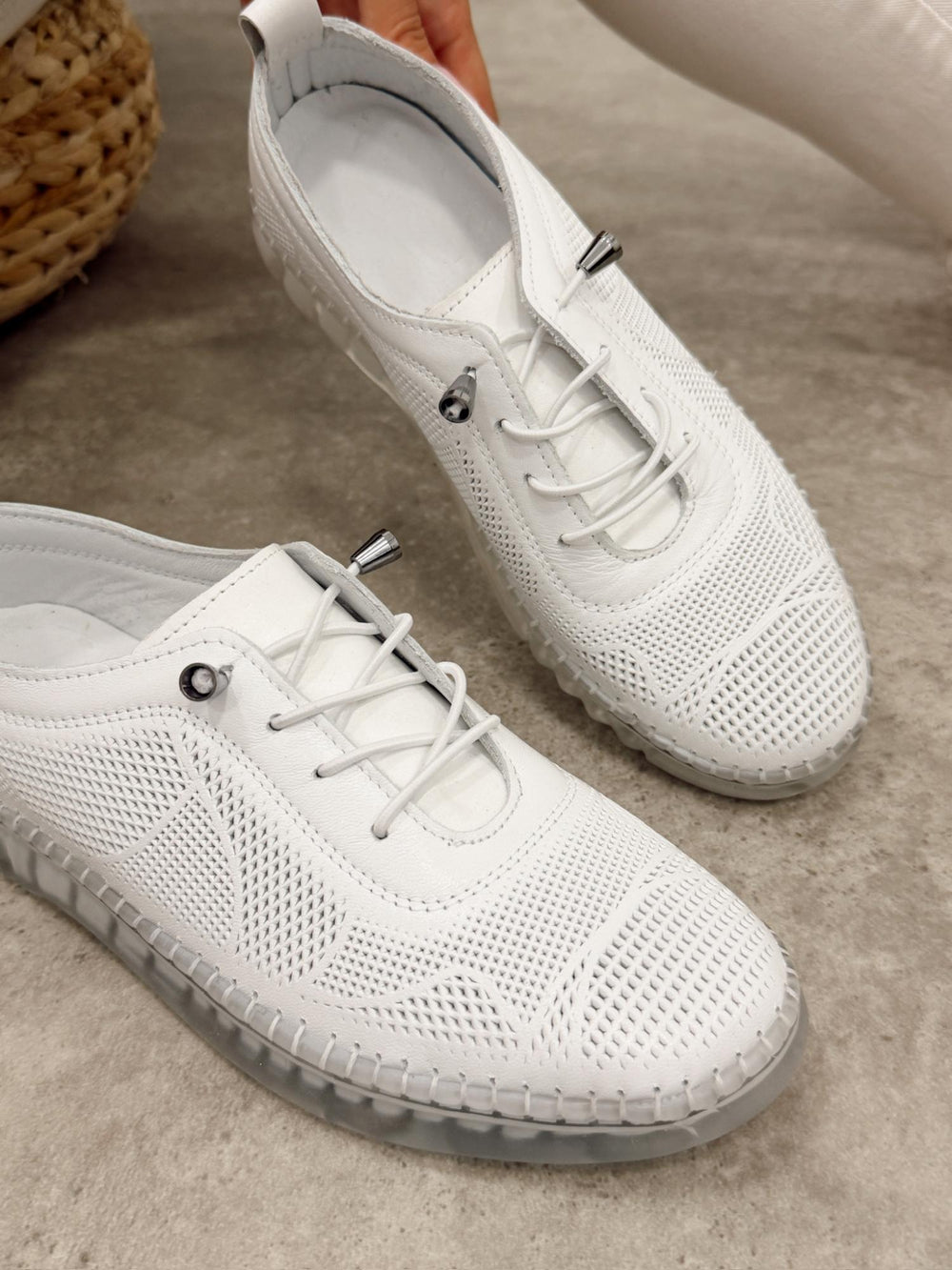Ledersneaker G452 – WEISS