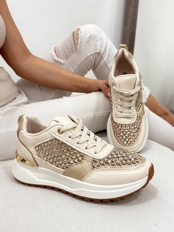 Damen-Sneakers G035 – BEIGE