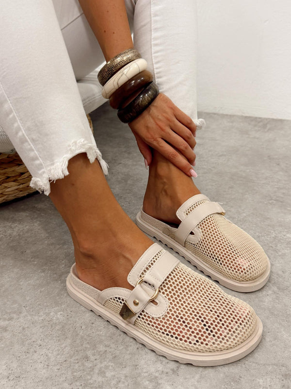 Women Slippers and Mules G496 - BEIGE