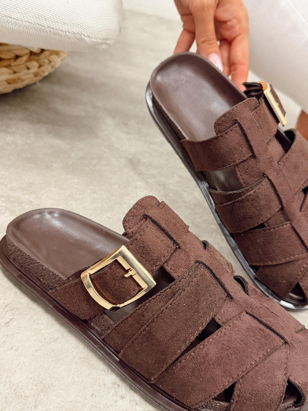 Women Slippers and Mules G494 - BROWN