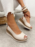Leather sandals G475 - BEIGE