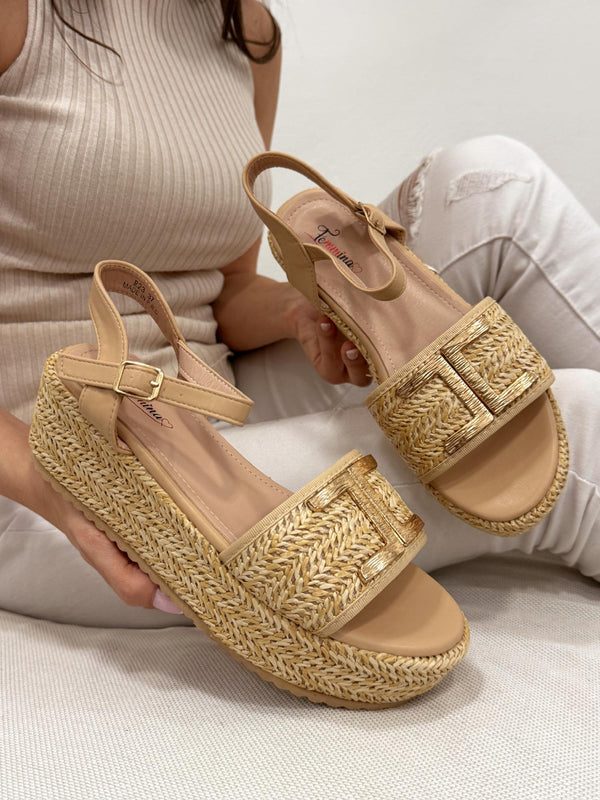 Damen-Sandalen G216 - BEIGE