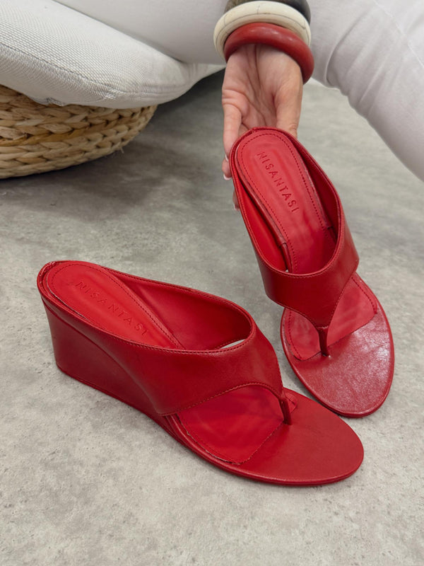 Women Slippers and Mules G441 - RED