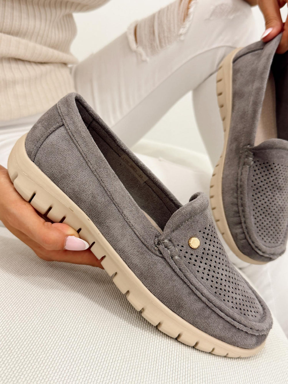Damen Ballerinas G304 - GRAU