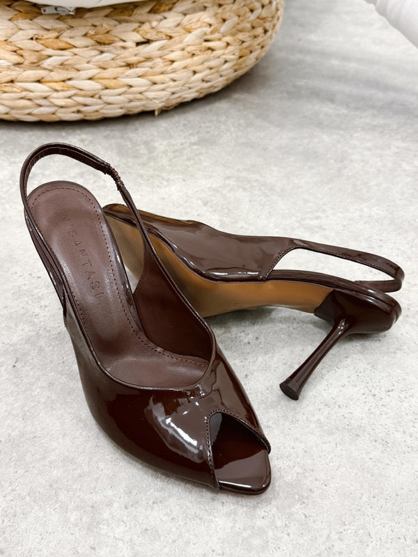 Women sandals G355 - BROWN