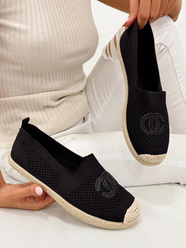Women flats G322 - BLACK