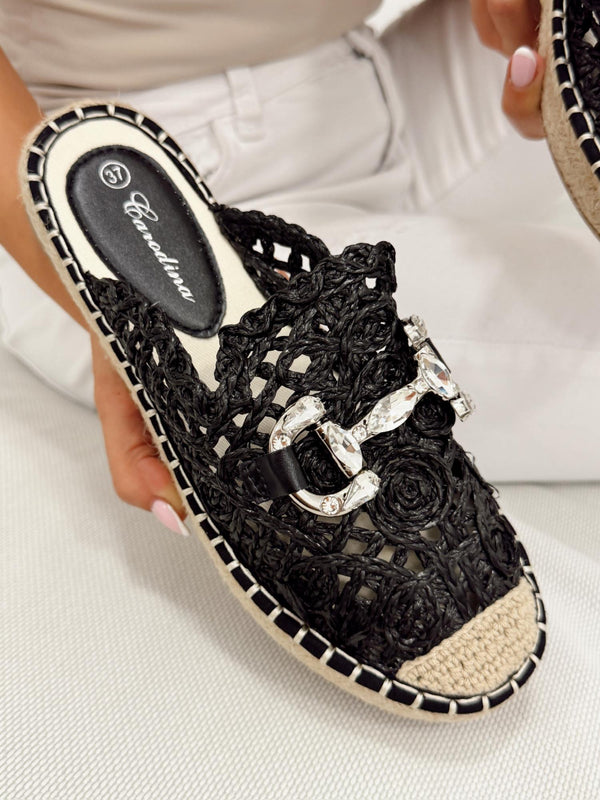Women Slippers and Mules G318 - BLACK