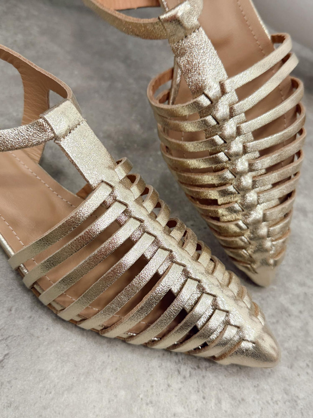 Ledersandalen G390 - GOLD