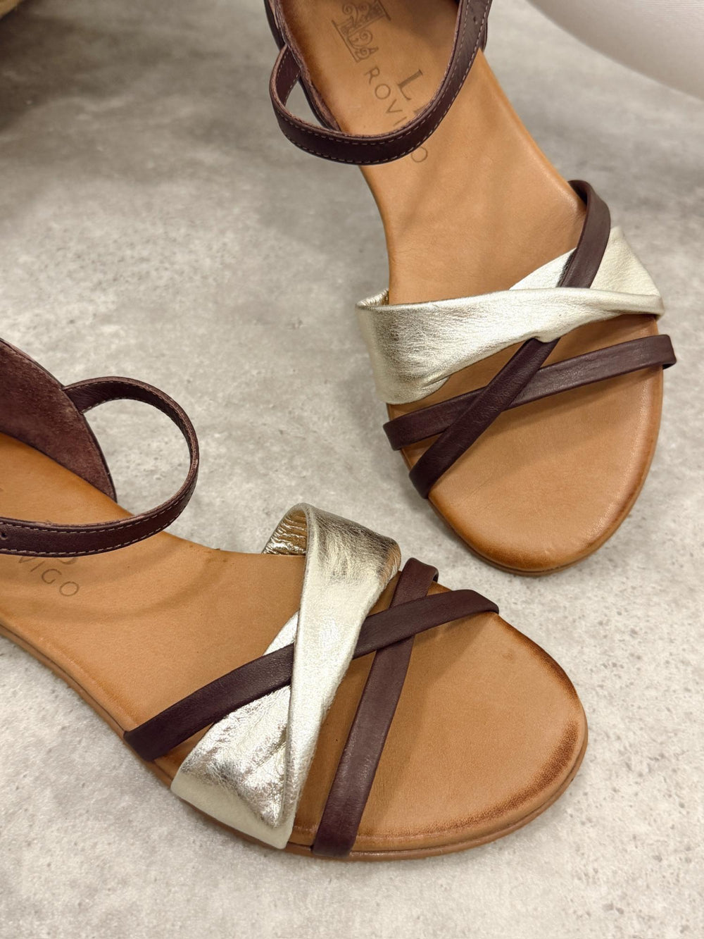 Ledersandalen G386 - BRAUN