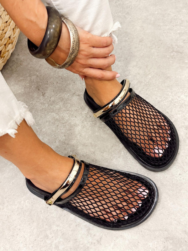 Women Slippers and Mules G519 - BLACK