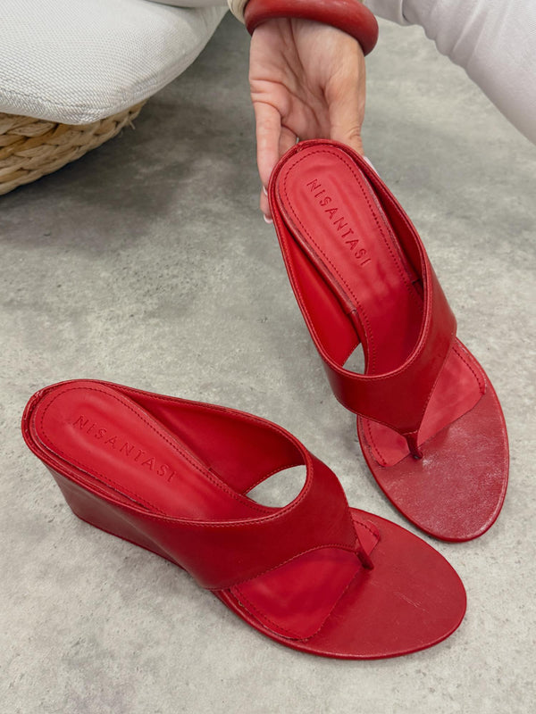 Women Slippers and Mules G441 - RED
