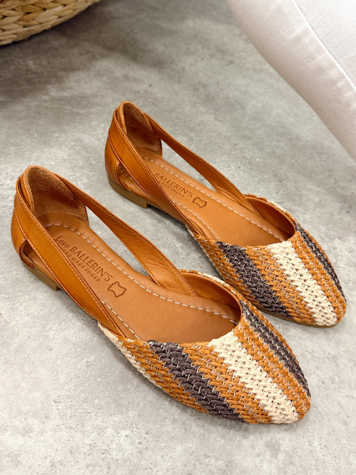 Ledersandalen G415 - CAMEL