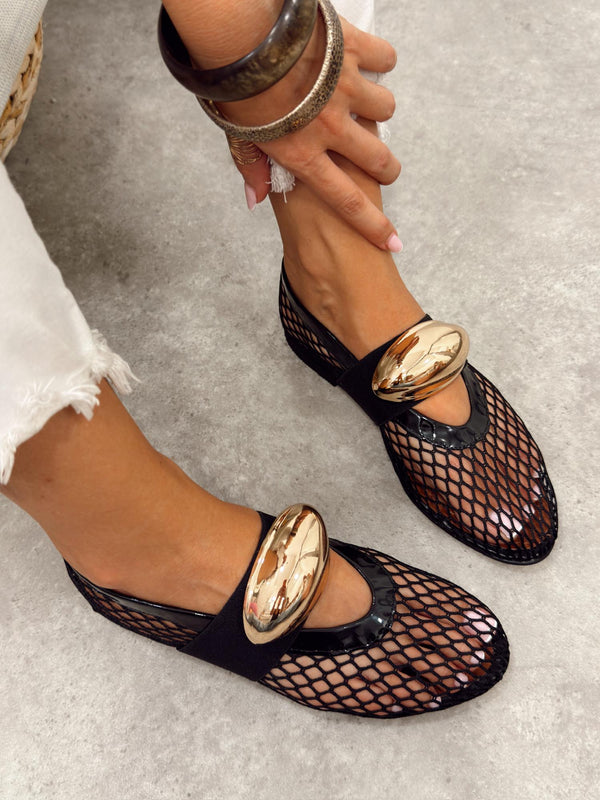 Women flats G512 - BLACK