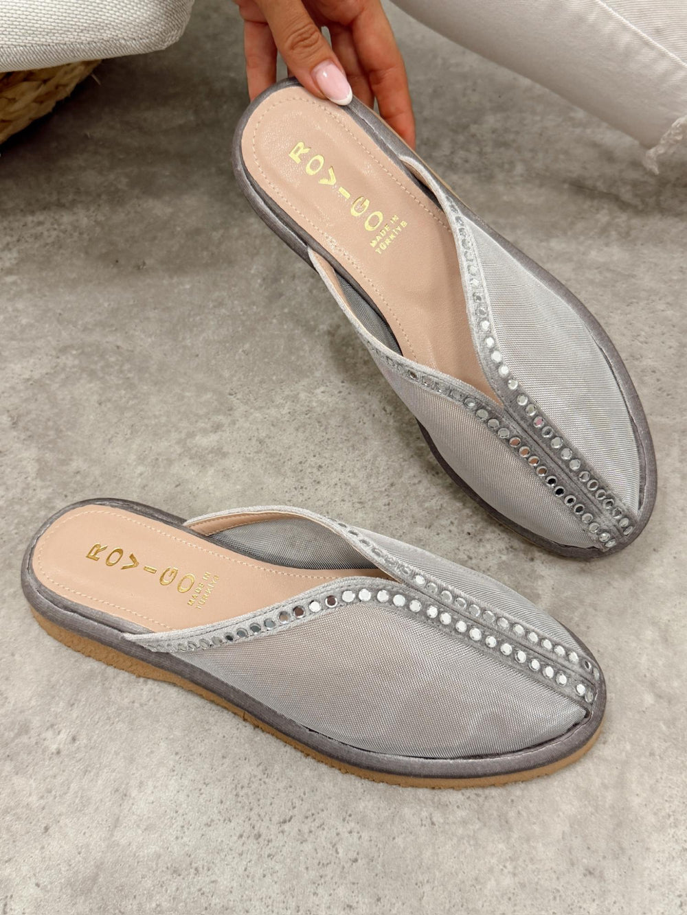 Women Slippers and Mules G482 - SILVER