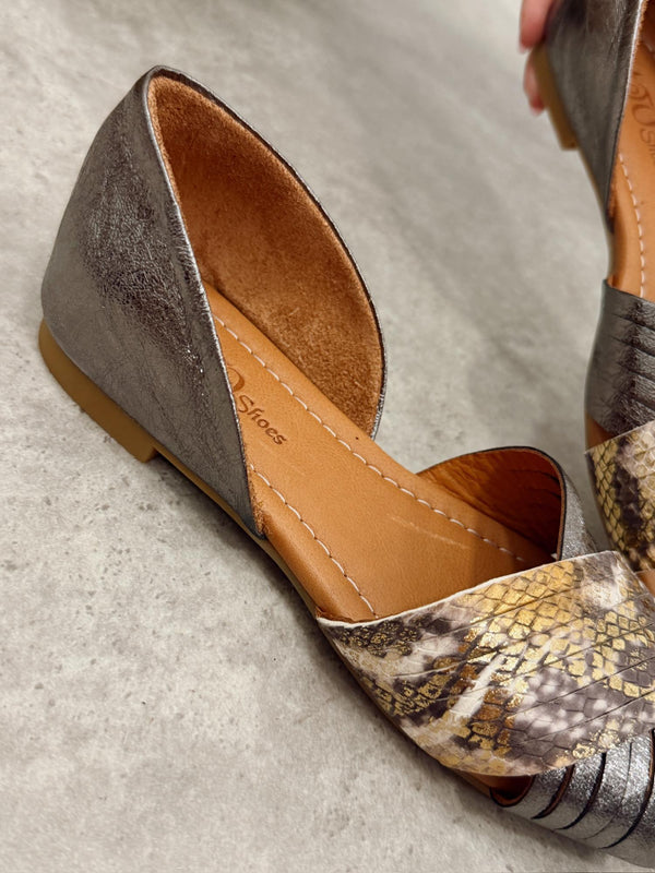Leather sandals G473 - GRAFIT