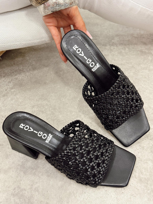 Women Slippers and Mules G479 - BLACK