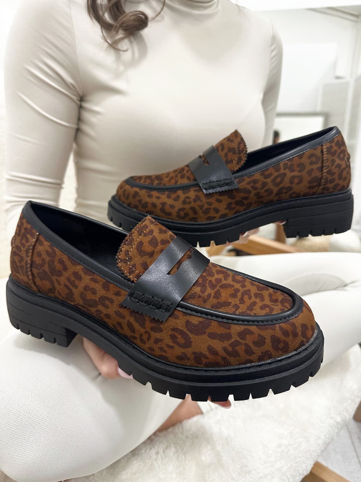 Damen-Ballerinas G017 - LEOPARD