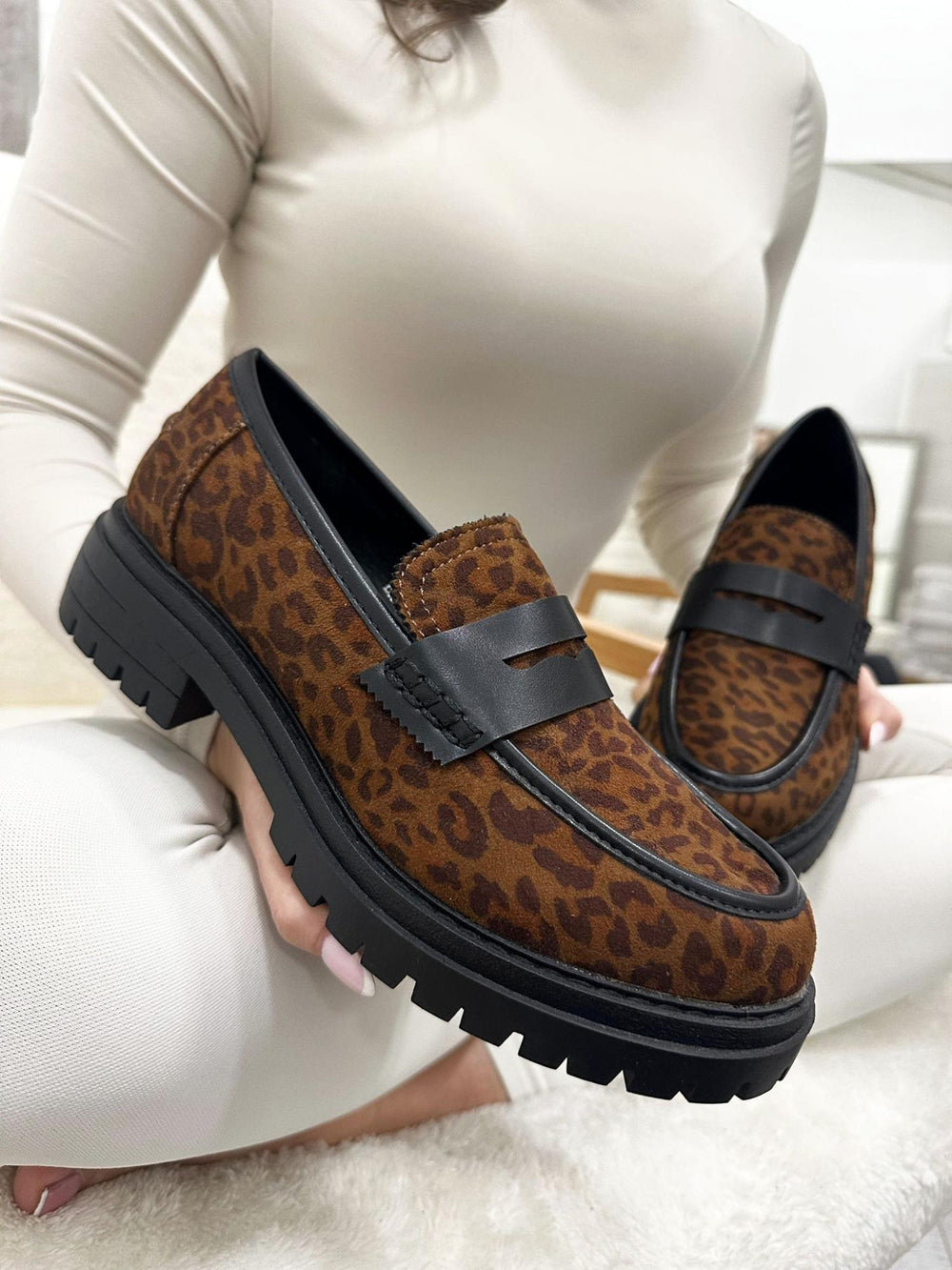 Damen-Ballerinas G017 - LEOPARD