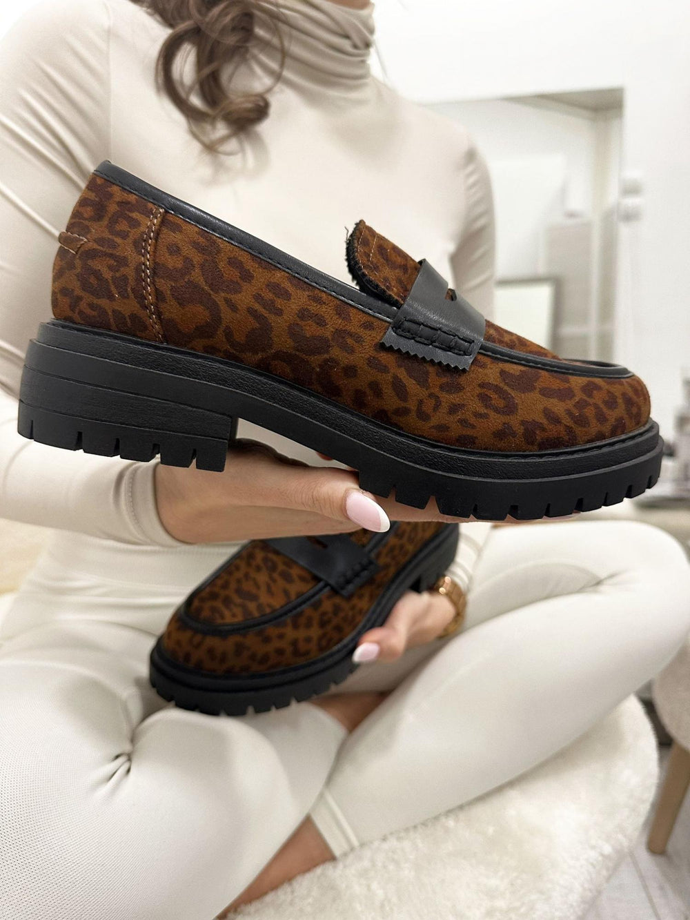 Damen-Ballerinas G017 - LEOPARD