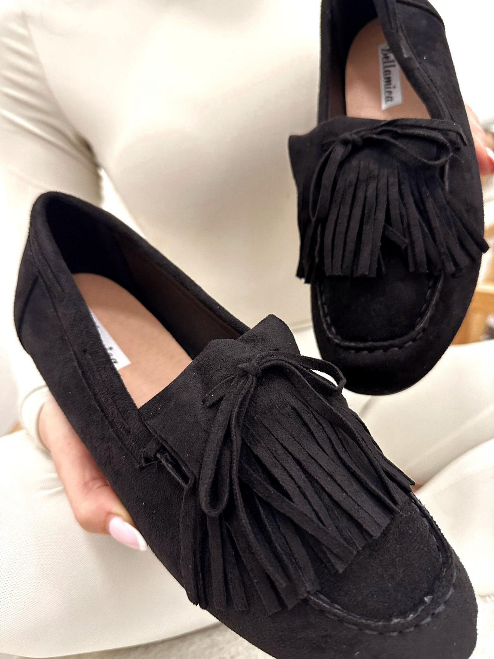 Women flats G021 - BLACK