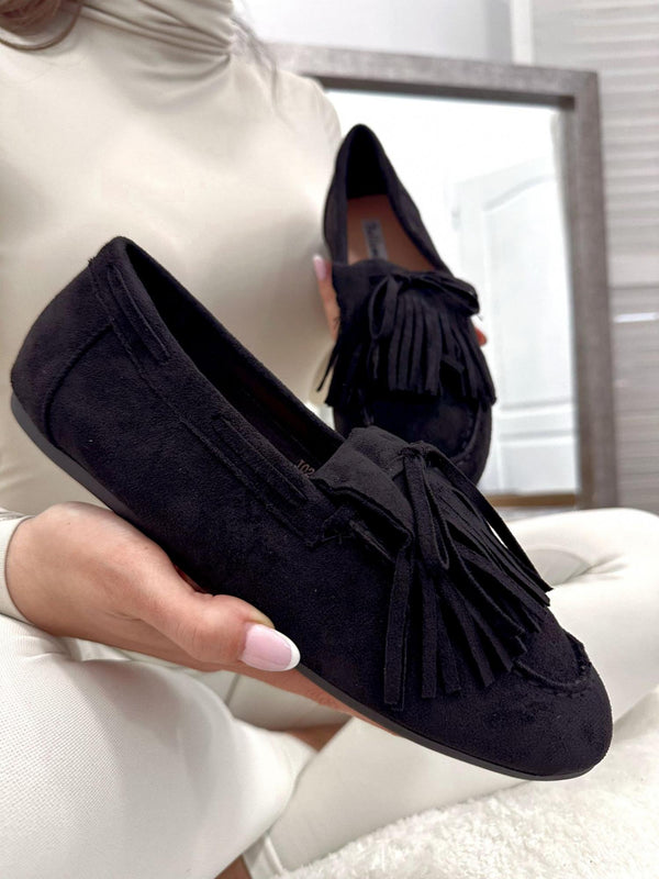 Women flats G021 - BLACK